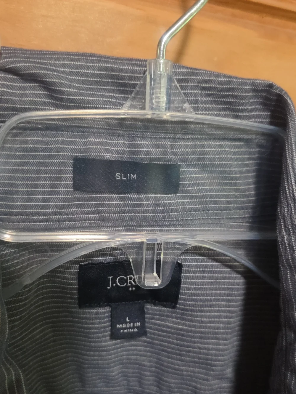 J. Crew Slim Striped Button Up Shirt Sz L